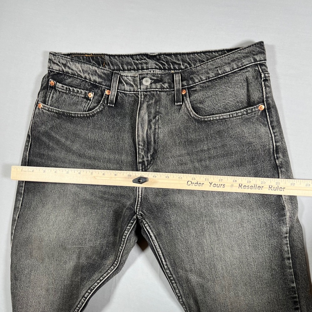 Levis 502 Jeans Mens 34x30 Gray Faded Denim Pants Grunge 90s Style - Picture 12 of 12